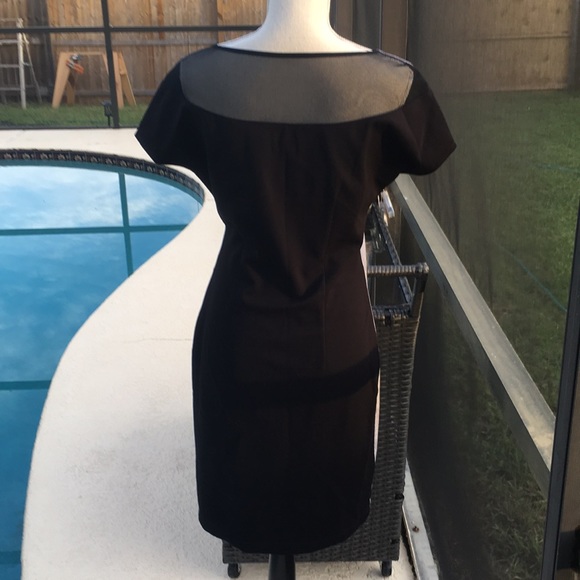 SOLD BCBG Leather Cocktail Dress - Picture 7 of 7